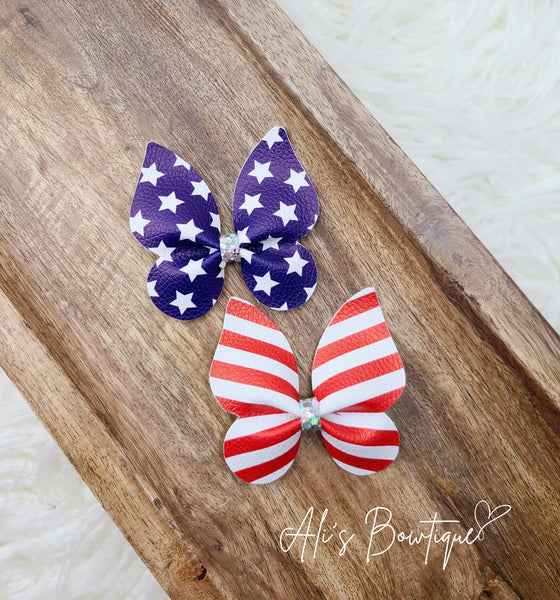 Stars & Stripes Butterfly Piggies