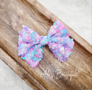 Cotton Candy Sequin Handtied