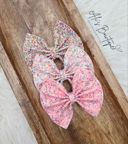 Birthday Glitter Flutter Bows