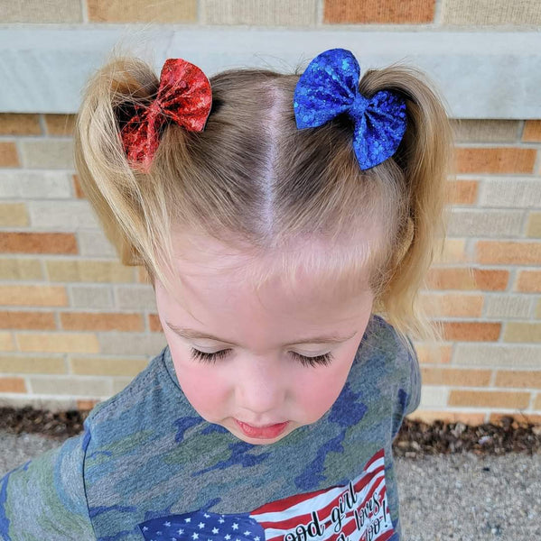 Patriotic Glitter Flutter Piggies