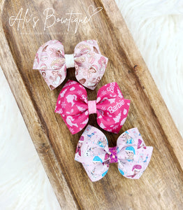 Pink Christmas Loop de Lou Bows