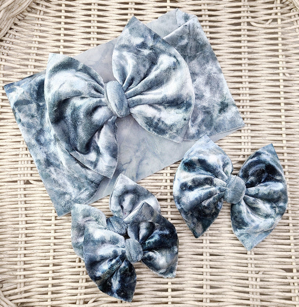 Sky Blue Weathered Velvet